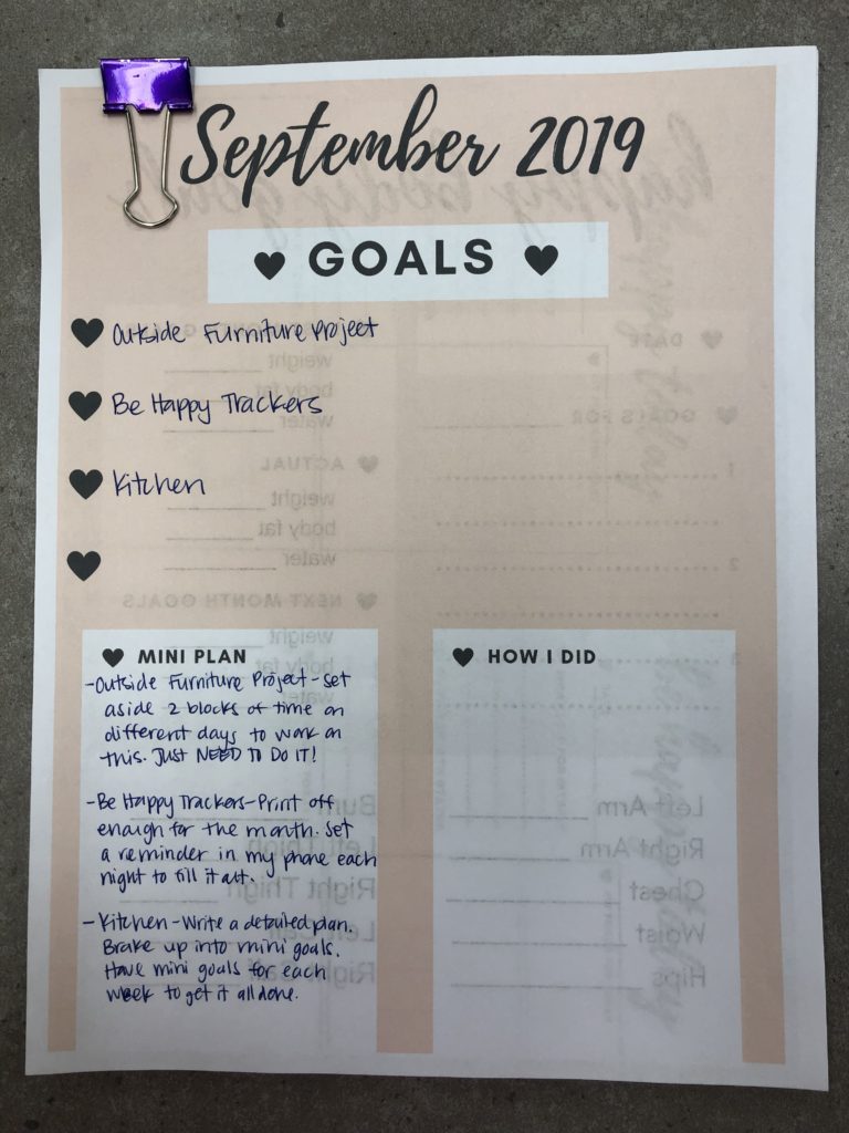 September 2019 goals