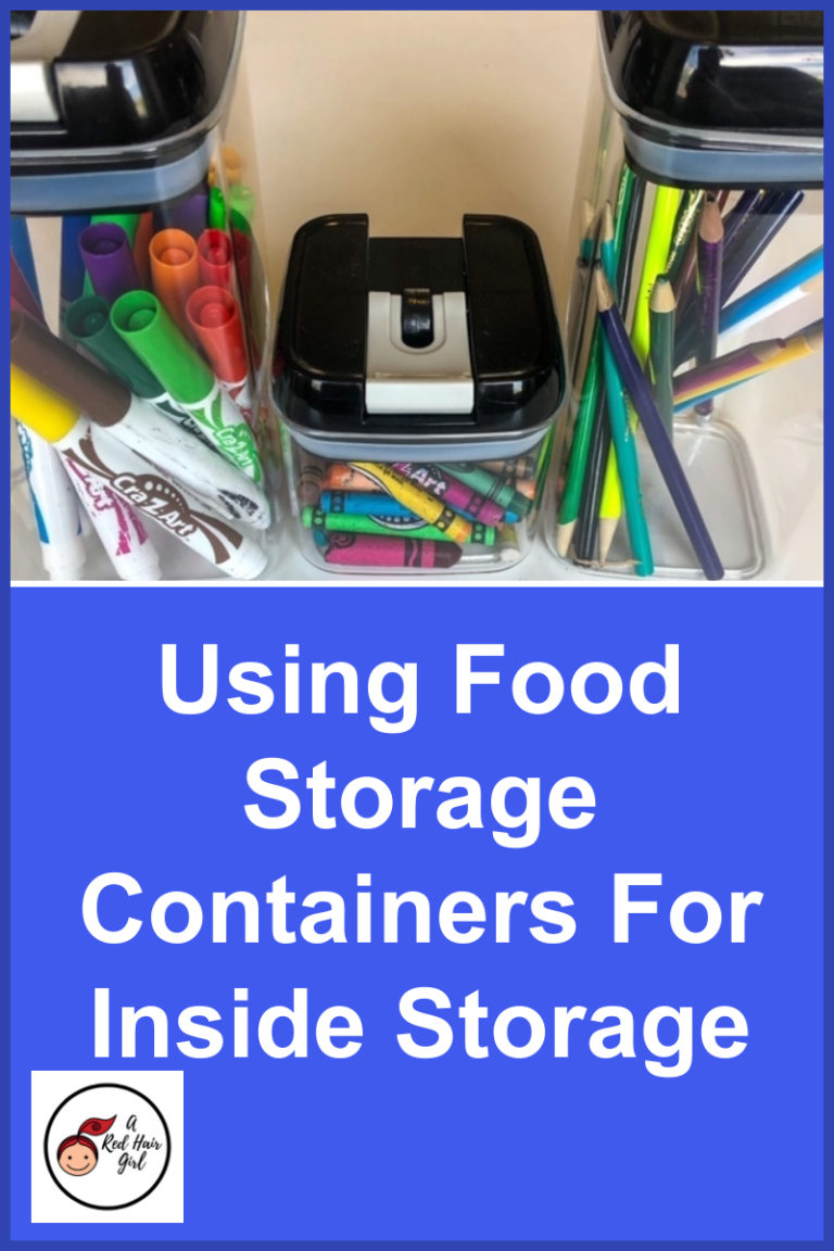 Using Food Storage Containers For Inside Storage