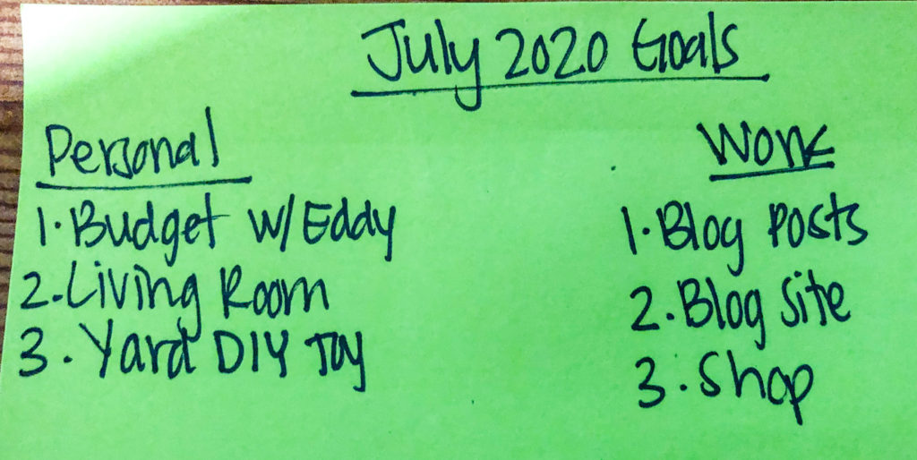 July 2020 goals