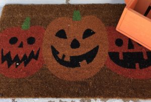 Halloween door mat