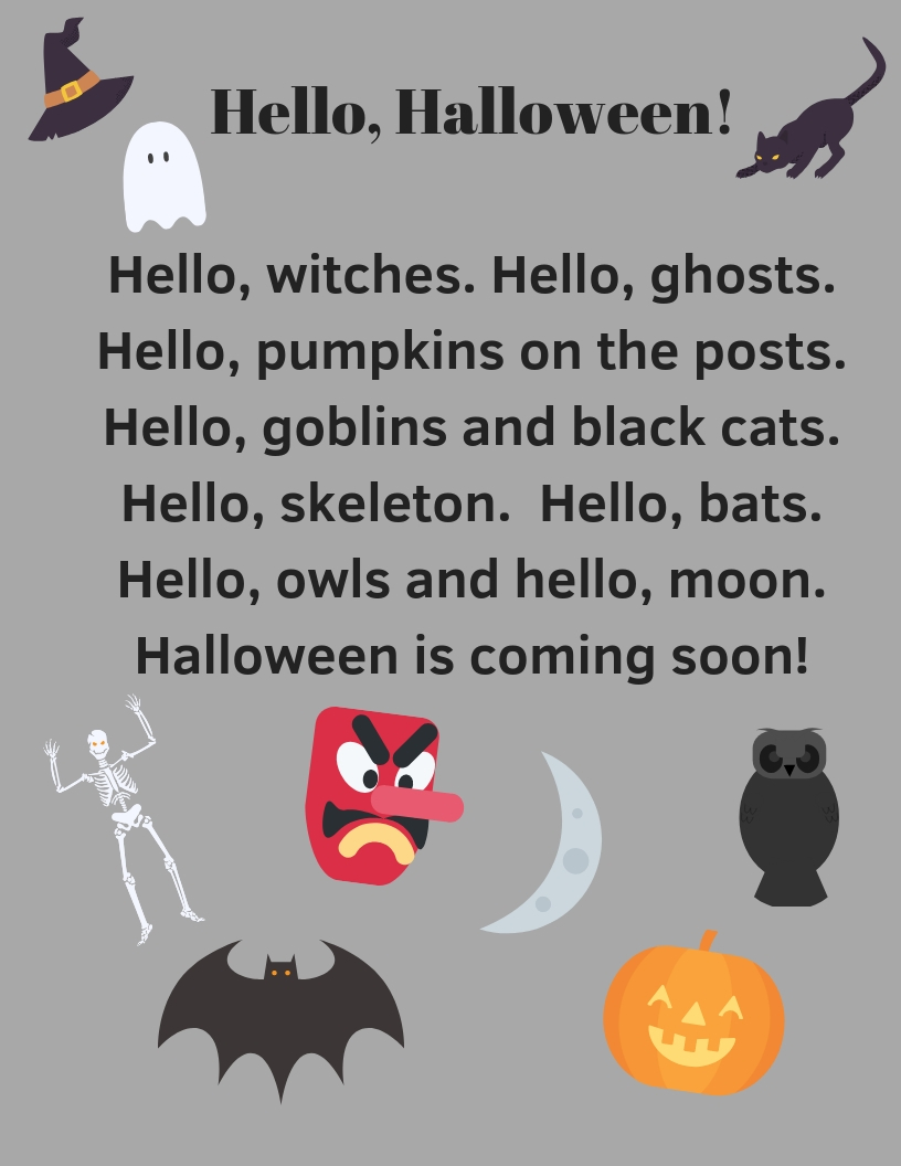 Free Printable Halloween Poems Printable World Holiday